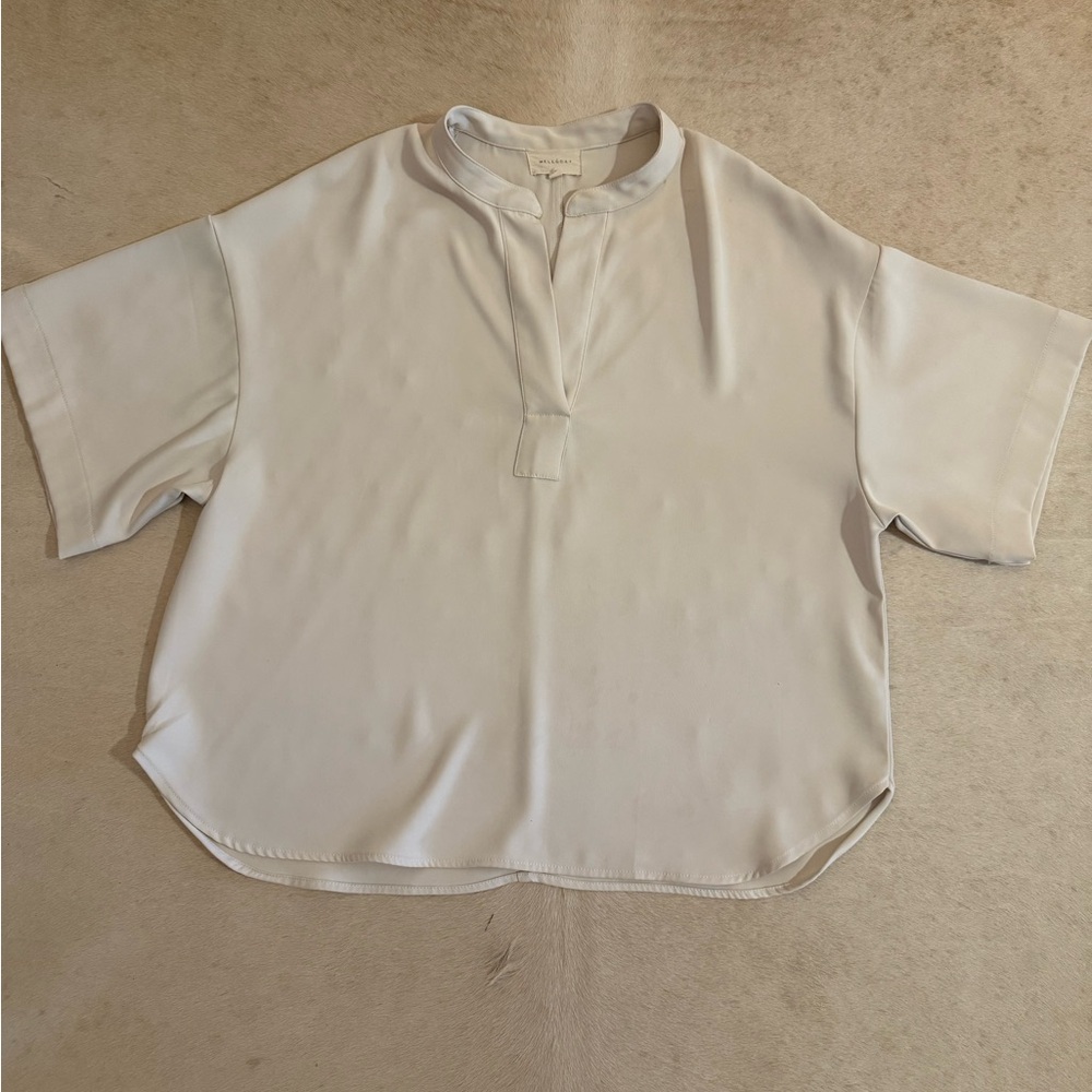 Men's White Short Sleeve Shirt
